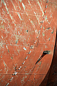 Numbers on hull of a tanker ship
