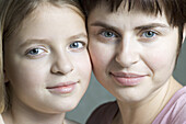 Mother and daughter portrait