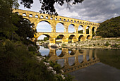 The Pont Du Gard aqueduct in France