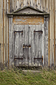 A wooden door