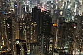 China, Honk Kong, Cityscape at night