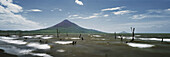 View of lake Managua and the Momotombo Volcano, Nicaragua