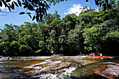 Flussfahrt auf dem Karuai von Karuai nach Yunek, La Gran Sabana, Venezuela