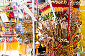 Offerings, Odalan temple festival, Sidemen, Bali, Indonesia