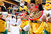 Traditional dance, Odalan temple festival, Sidemen, Bali, Indonesia