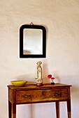 Interior view of a house, Open-air museum, Ecomuseo La Alcogida, Tefia, Fuerteventura, Canary Islands, Spain