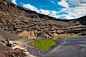 Lagoon, Charco del los Clicos, El Golfo, Lanzarote, Canary Islands, Spain