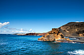 Coastline near El Golfo, Lanzarote, Canary Islands, Spain