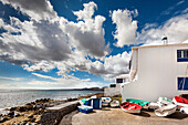 Fishing boats, Arrieta, Lanzarote, Canary Islands, Spain