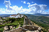 Blick von der Burg, Marvao, Serra de Sao Mamede, Alentejo, Portugal