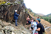 trip to the rock paintings at Rio Coa near Vila Nova de Foz Coa, upper Douro Valley, Norte, Portugal