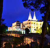 Sintra with Palacio National, near Lisbon, Portugal
