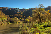 Tal der Donau bei Beuron, Naturpark Oberes Donautal, Schwäbische Alb, Baden-Württemberg, Deutschland