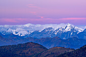 Wiesbachhorn in der Morgendämmerung, Hohe Tauern, Salzburg, Österreich