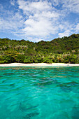 Tropical beach in the archipelago Bacuit near El Nido, Palawan Island, South China Sea, Philippines, Asia