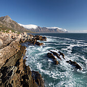 Rocky coast, False Bay, Cape town, Western cape, South Africa