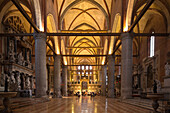 Santa Maria Gloriosa dei Frari, interior, gothic, Frari Church, San Polo, Venice, Italy