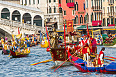 Ruderwettbewerb, Tradition aus Zeiten der Serenissima, Regata Storica, Canal Grande, Traditionsrennen, Venedig, Italien