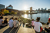 Fulton Ferry State Park, Dumbo, Brooklyn, New York, USA