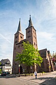 The medieval St. Kiliani Basilica in Hoexter, North Rhine-Westphalia, Germany, Europe