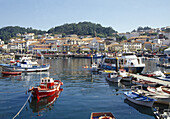 Harbour and overview. Muros, La Coruña province, Galicia, Spain.