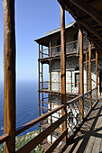 Greece, Chalkidiki, Mount Athos peninsula, listed as World Heritage, Simonos Petra monastery.