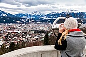 Panoramic of Innsbruck from Nordkette, Tyrol, Austria, Europe.