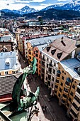 Panoramic of Innsbruck, Tyrol, Austria, Europe.