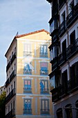 View of Malasaña district, downtown of Madrid, Spain.