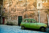 Village of Cervione, east coast of Corsica, France, Europe.