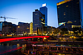 Danube canal in Vienna, Austria.