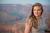 Grand Canyon Portrait of a Young Woman.