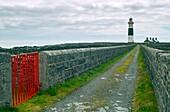Lighthouse on Inis Oirr, Arran Islands, County Galway, Ireland