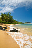 Hawaii, Kauai, Picture Of Pila'a Beach.