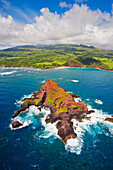 Hawaii, Maui, Aerial Of Alau Islet Near Koki Beach.