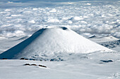 Hawaii, Big Island, Mauna Kea, Covered In Snow.