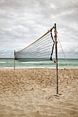 Volleyball Net On Beach, Varadero, Cuba