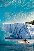 Male Kayaker In Bear Cove Lagoon Resurrection Bay Alaska Kenai Fjords Np Kenai Peninsula Summer