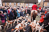 'The Traditional Boxing Day Hunt in the centre of Castle Cary; Somerset, England'