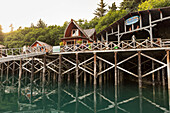 The Saltry Restaurant in Halibut Cove, Kachemak Bay, Southcentral Alaska.