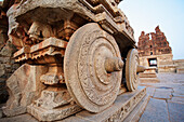 'Vijayanagara ruins, Vittala Temple; Hampi, Karnataka, India'