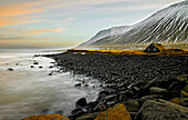 shed by the coast of Skagafjordur fjord in north Iceland
