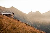 Andolla Hut at sunrise, Ossola, Italy