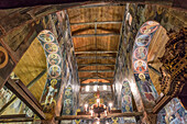 Interior, 16th to 18th century murals and frescoes, Church of Sveti Stefan (St. Stephen), Nesebar (Nessebar), UNESCO World Heritage Site, Bulgaria, Europe