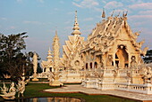 The White Temple (Wat Rong Khun), Ban Rong Khun, Chiang Mai, Thailand, Southeast Asia, Asia