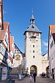 Oberer Torturm Tower, Marbach am Neckar, Neckartal Valley, Ludwigsburg District, Baden Wurttemberg, Germany, Europe