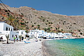 Local beach, Loutro, South Crete, Crete, Greek Islands, Greece, Europe