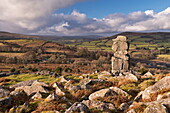 Bowerman's Nose in winter, Dartmoor National Park, Devon, England, United Kingdom, Europe