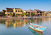 Boat on Thu Bon River, Hoi An, UNESCO World Heritage Site, Quang Nam, Vietnam, Indochina, Southeast Asia, Asia