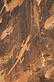 Cub Creek Petroglyphs, Fremont Style, from AD 700 to AD 1200, Dinosaur National Monument, Utah, United States of America, North America